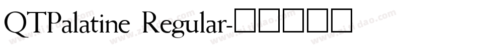 QTPalatine Regular字体转换